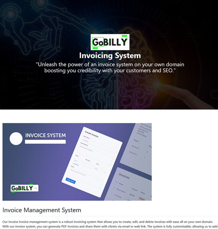 invoicing system