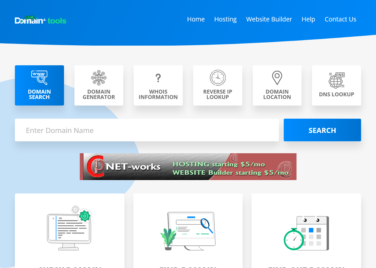 domain tools website screenshot