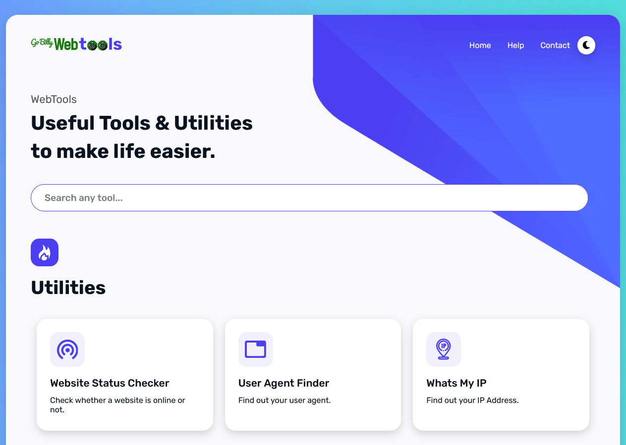 website tools for making life easier screenshot